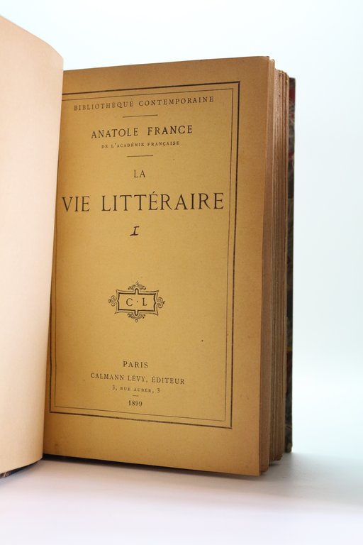 La vie littéraire. Volumes I II, III & IV
