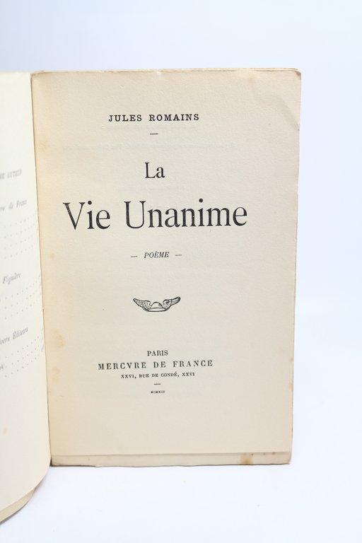 La vie unanime