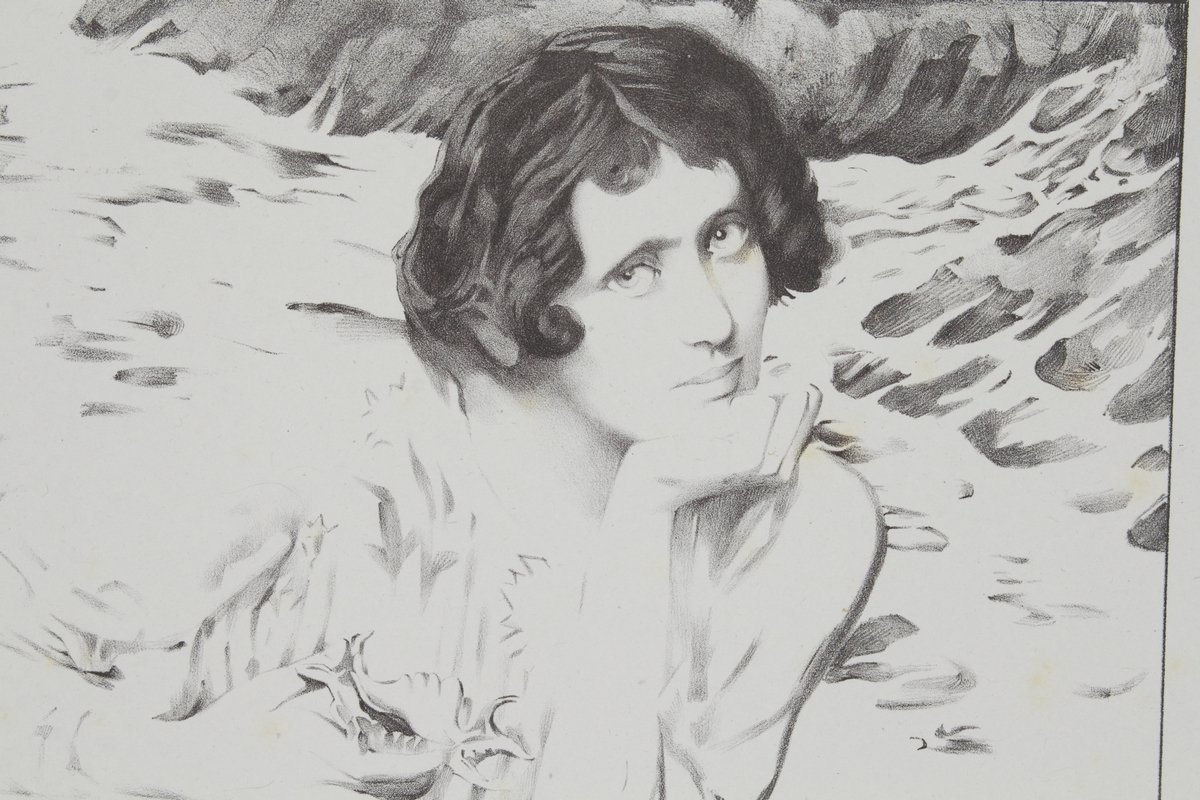 La voix des sources - Lithographie originale sur Chine - …