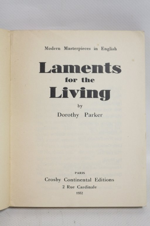 Laments of the living