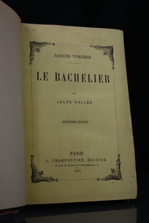 Le bachelier