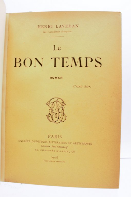 Le bon temps