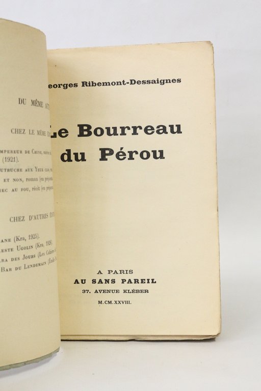 Le bourreau du Pérou