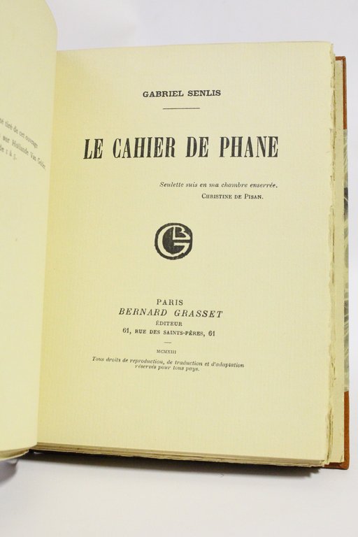Le cahier de Phane