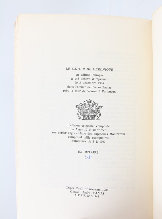 Le cahier de Véronique