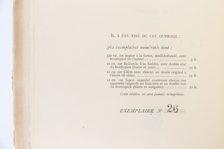 Le cahier rose de madame Chrysanthème