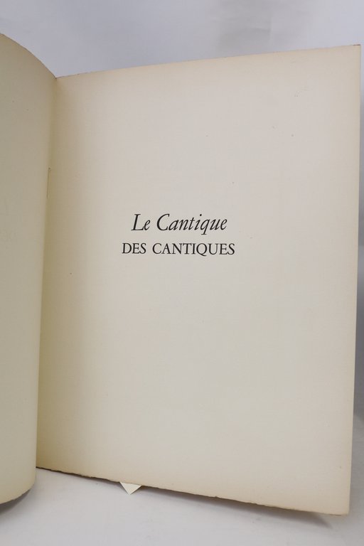 Le cantique des cantiques qui est de Salomon. C'est le …