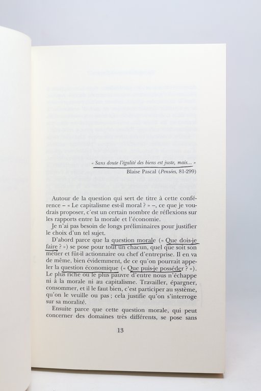 Le capitalisme est-il moral ?