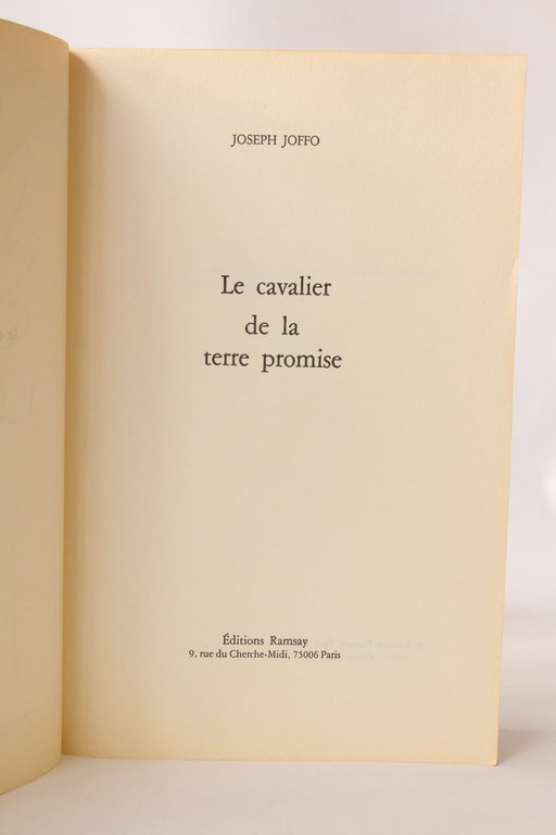 Le cavalier de la terre promise
