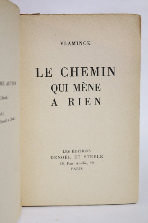 Le chemin qui mène à rien
