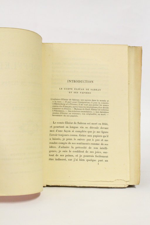 Le chevalier de Boufflers et la comtesse de Sabran 1788-1792
