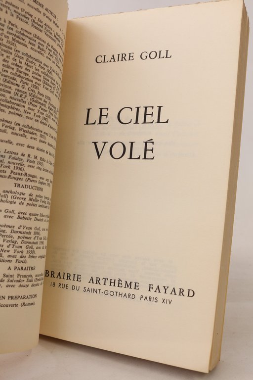 Le ciel volé