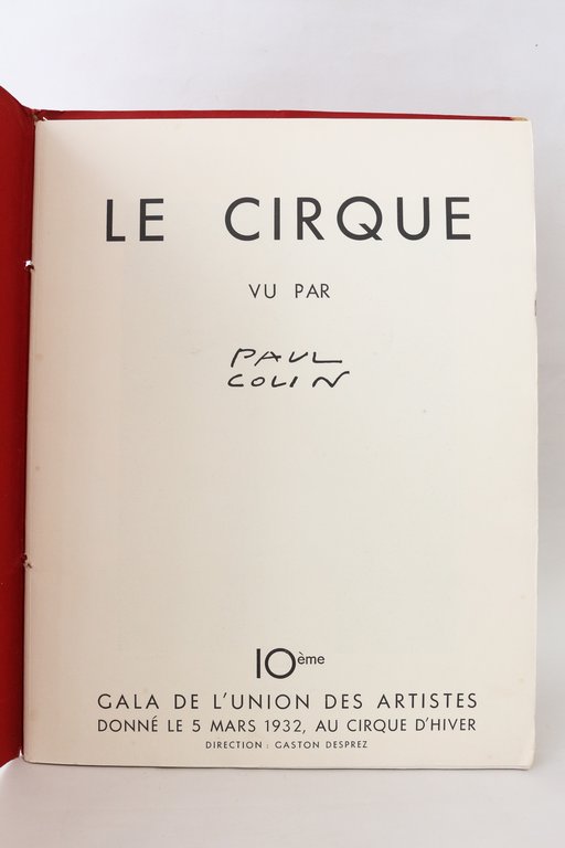 Le cirque vu par Paul Colin