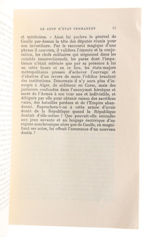 Le Coup d'Etat permanent