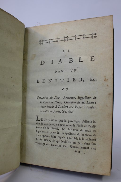 Le diable dans un benitier : Et la métamorphose du …