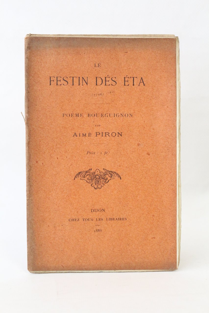Le festin des Eta, poëme bourguignon (1706)