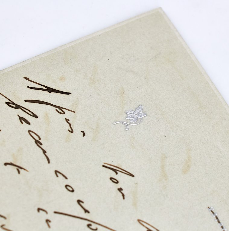 Le feu et la glace. Ensemble de deux lettres autographes …