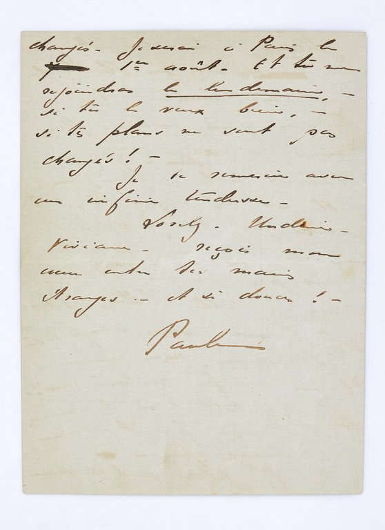Le feu et la glace. Ensemble de deux lettres autographes …