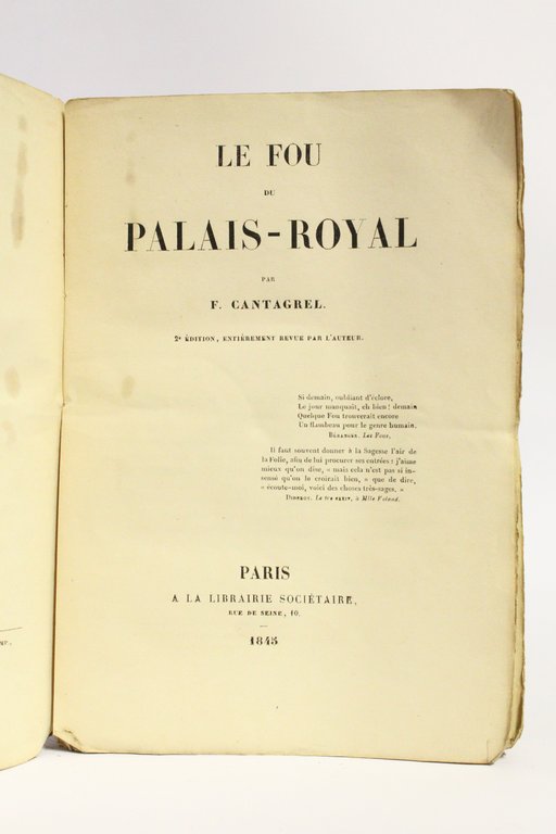 Le fou du Palais-Royal