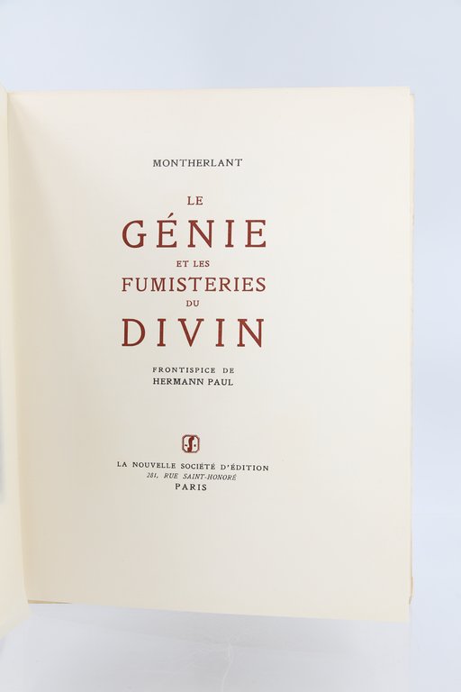 Le génie et les fumisteries du divin