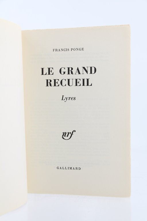 Le grand recueil : Lyres. - Méthodes. - Pièces