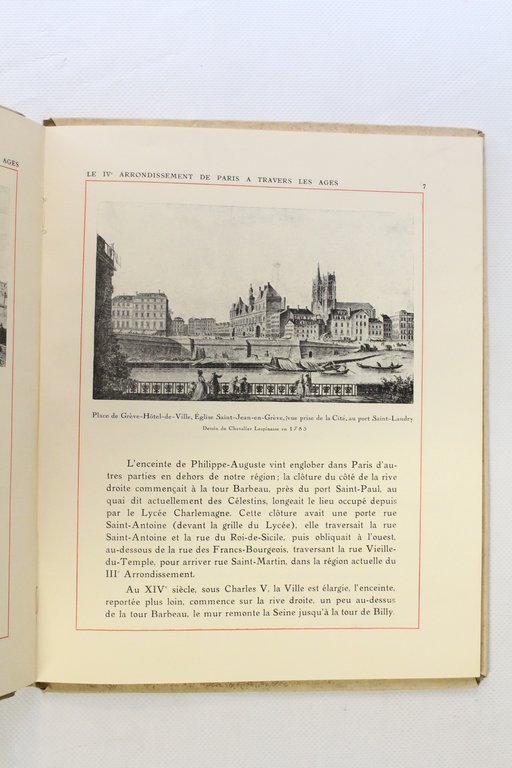 Le IVème arrondissement de Paris à travers les âges