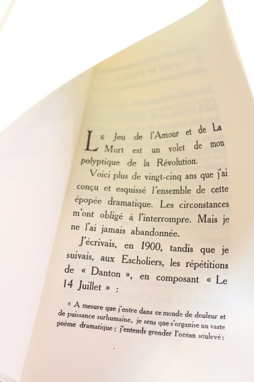 Le jeu de l'amour et de la mort