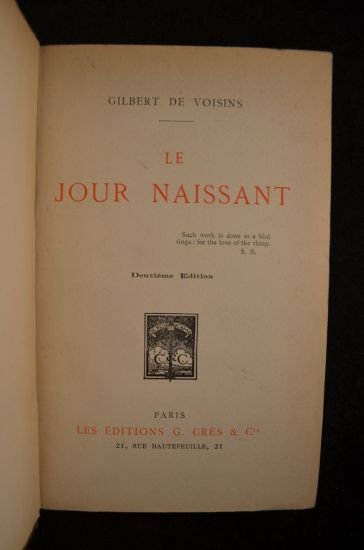 Le jour naissant