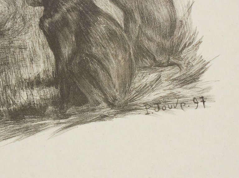 "Le jugement de Paris" - Lithographie originale sur Chine - …