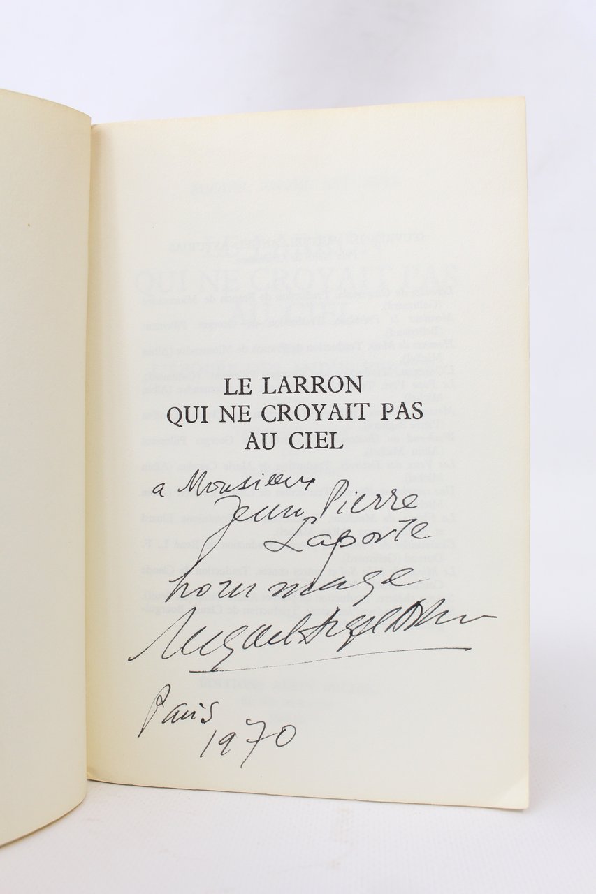 Le larron qui ne croyait pas au ciel