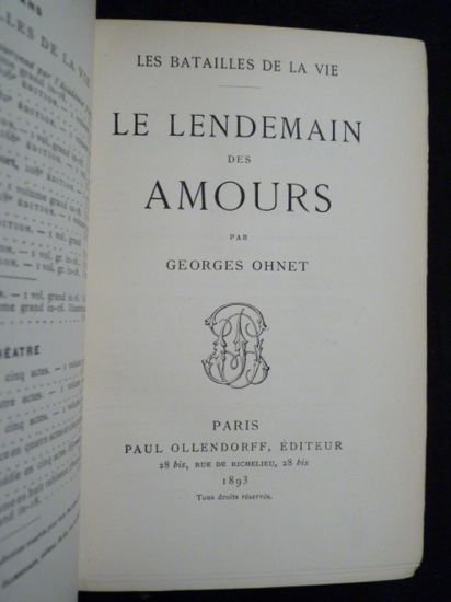 Le lendemain des amours