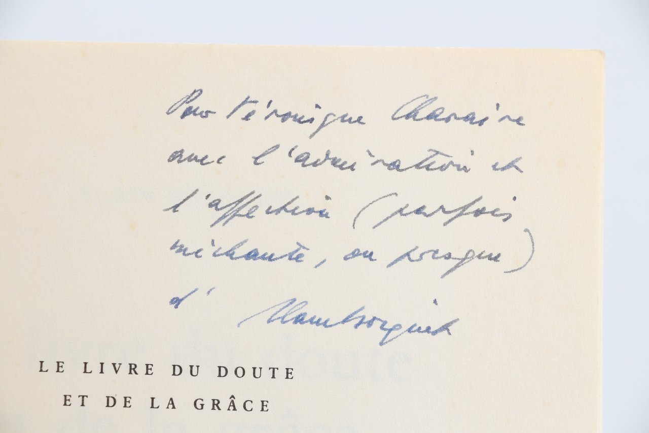 Le livre du doute et de la grâce