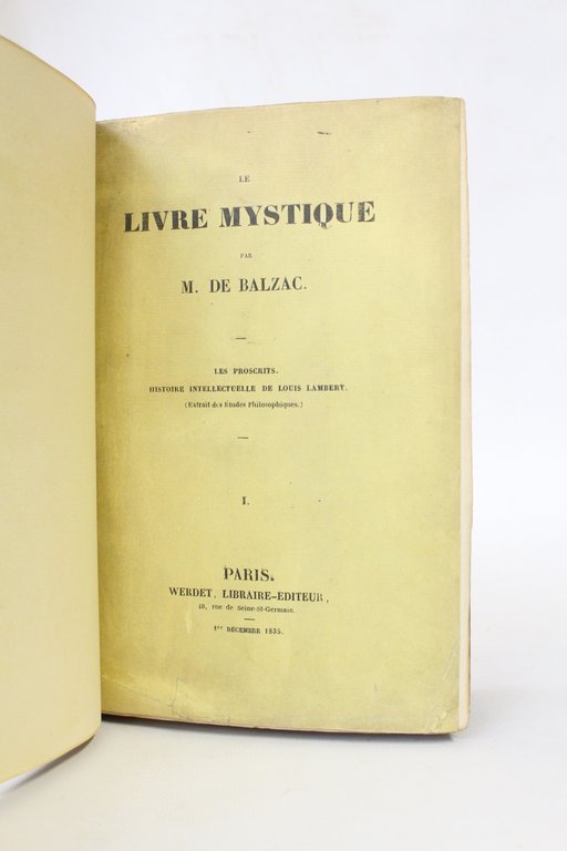 Le livre mystique. - Les proscrits. - Histoire intellectuelle de …