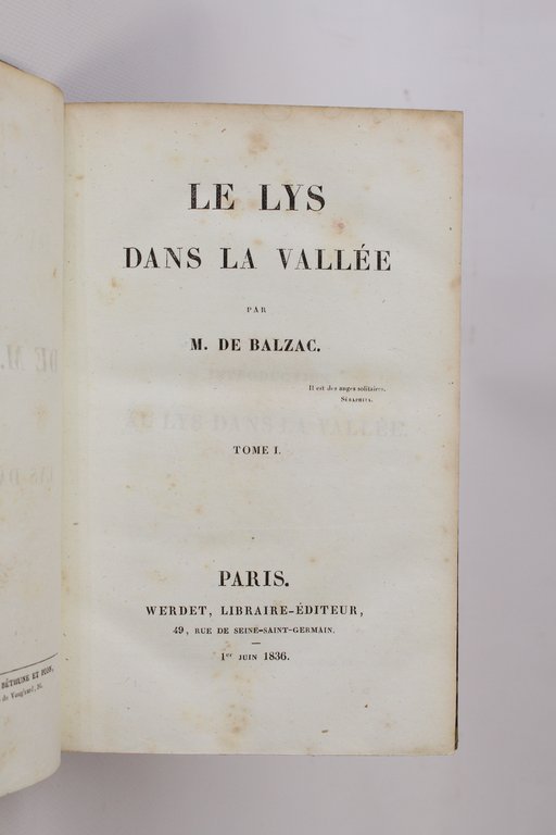 Le lys dans la vallée