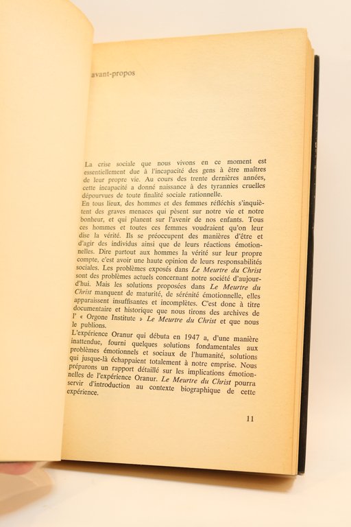 Le meurtre du Christ. - La peste émotionnelle chez l'homme