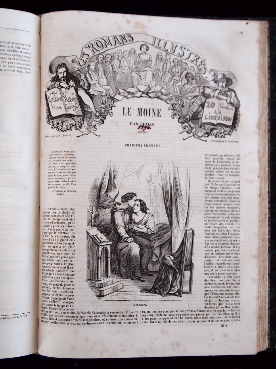 Le moine. Valérie. Manon Lescaut. Le talisman du coeur. La …
