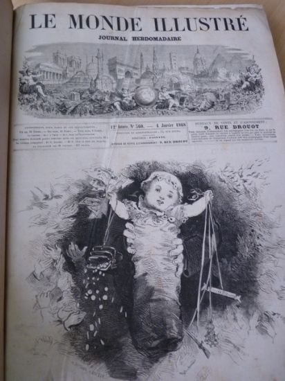 Le Monde illustré, journal hebdomadaire. Année complète 1868. Du n°560 …