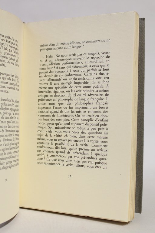 Le monolinguisme de l'autre