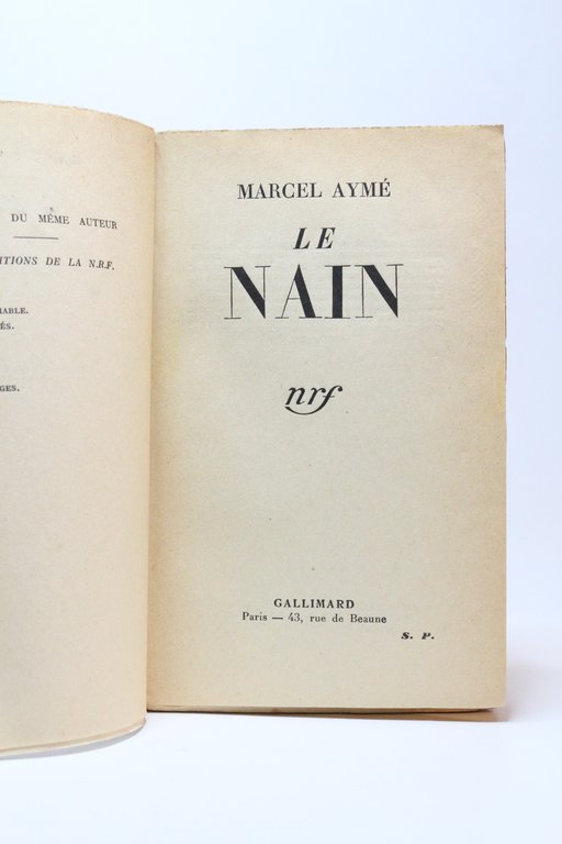 Le nain - Exemplaire de Valery Larbaud