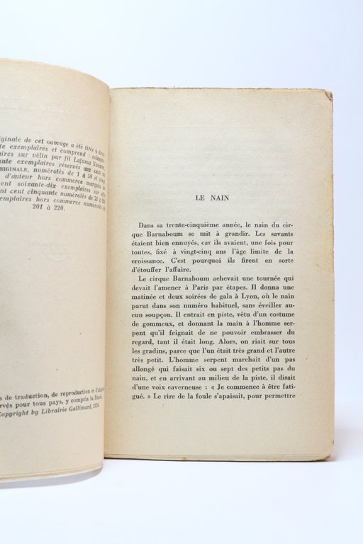 Le nain - Exemplaire de Valery Larbaud