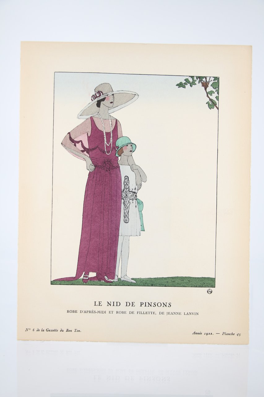 Le Nid de pinsons. Robe d'après-midi et robe de fillette, …