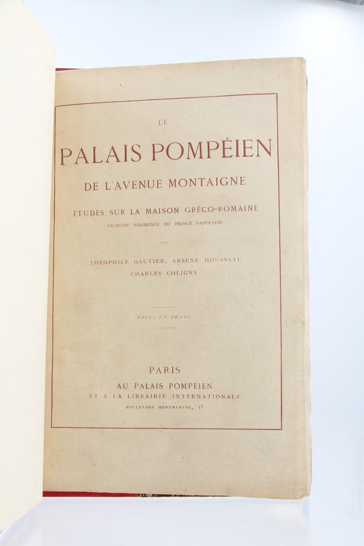 Le palais pompéien de l'Avenue Montaigne