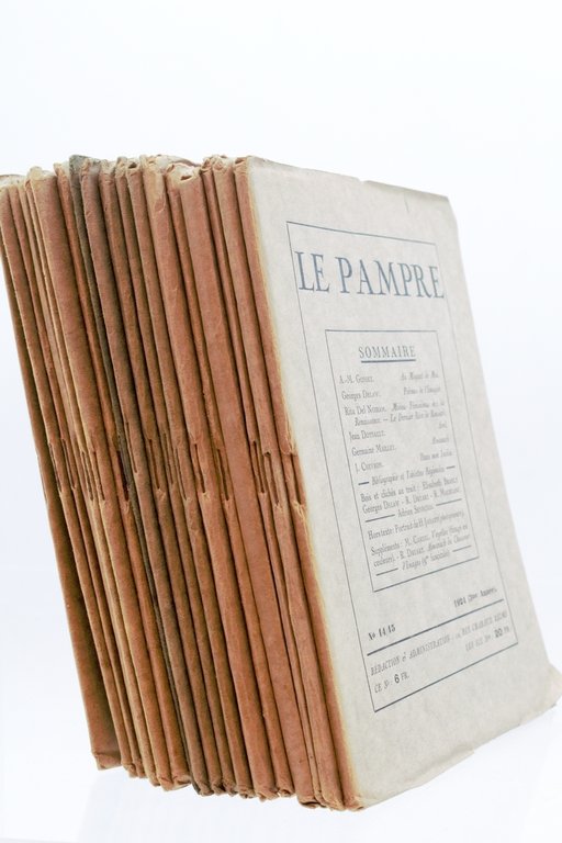 Le Pampre. Collection complète de la revue "Le Pampre" du …