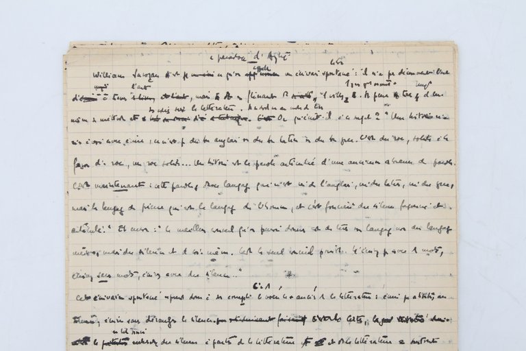 Le Paradoxe d'Aytré - Manuscrit original et tapuscrit complets