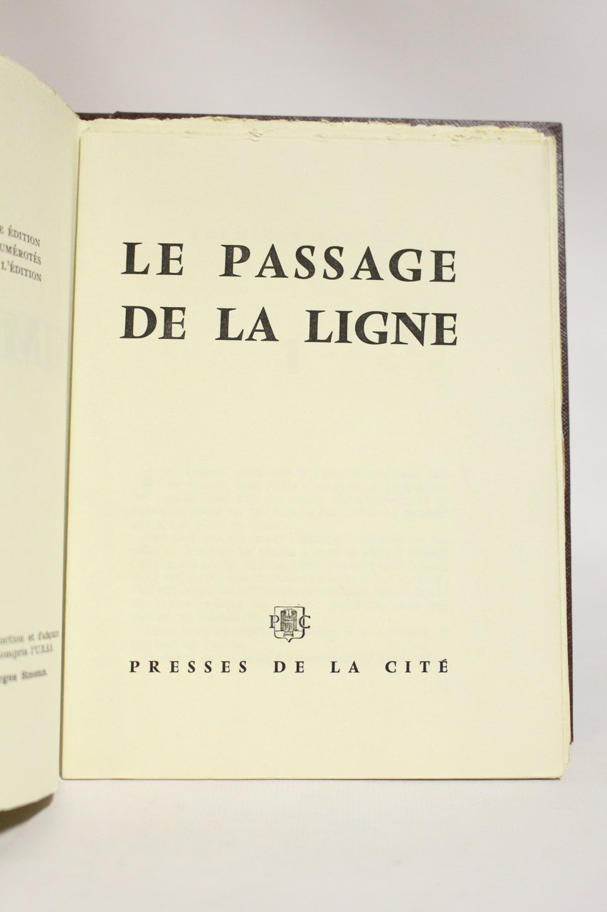 Le passage de la ligne