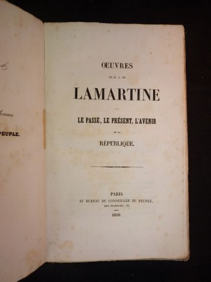 Le passé, le présent, l'avenir de la République