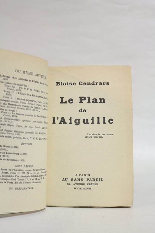 Le plan de l'aiguille