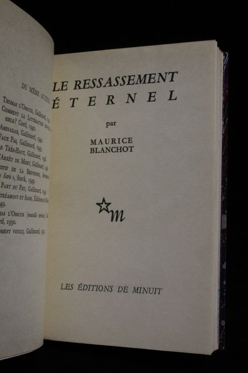 Le ressassement éternel