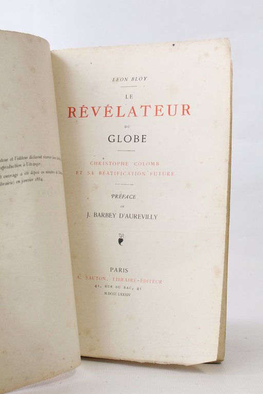 Le révélateur du globe. Christophe Colomb et sa béatification future