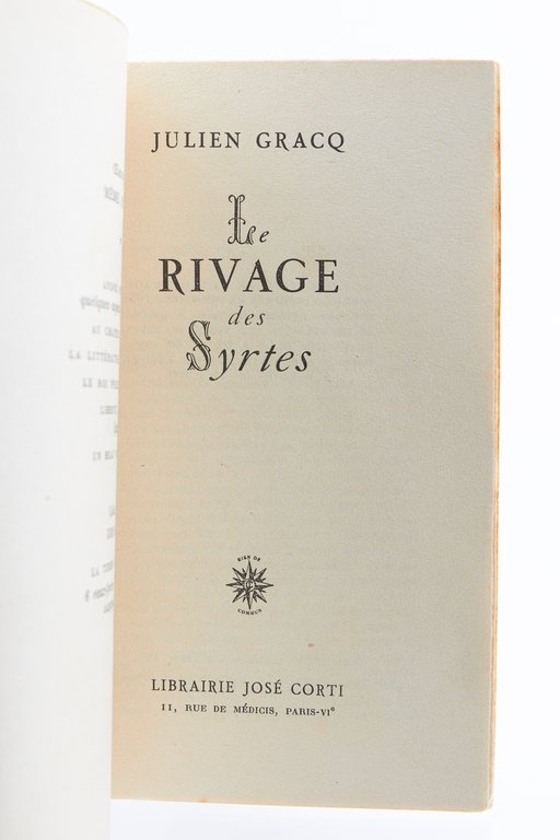 Le Rivage des Syrtes